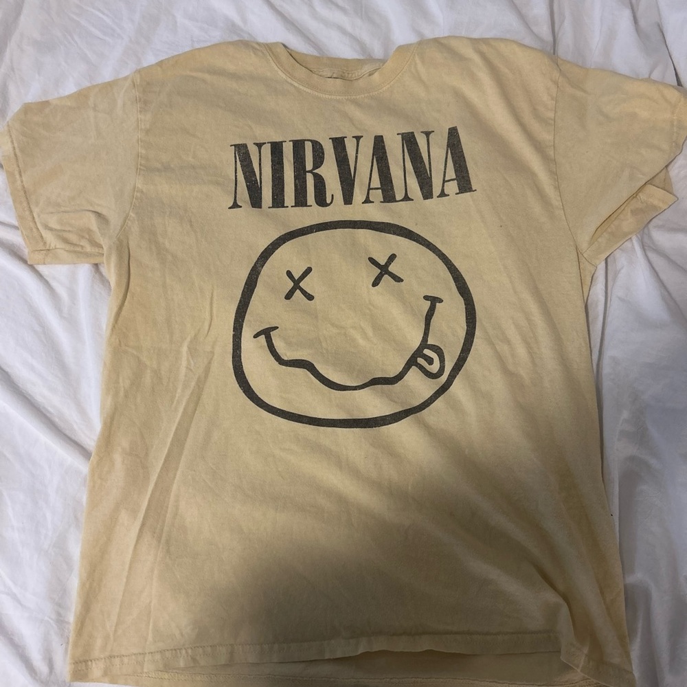 Nirvana Yellow Graphic Shirt (Large)